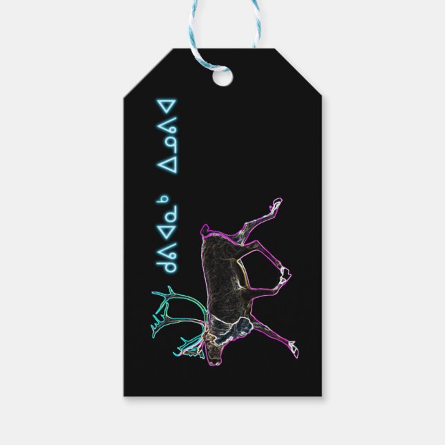 Kuvianak Innovia - Electric Caribou Gift Tags (Front)