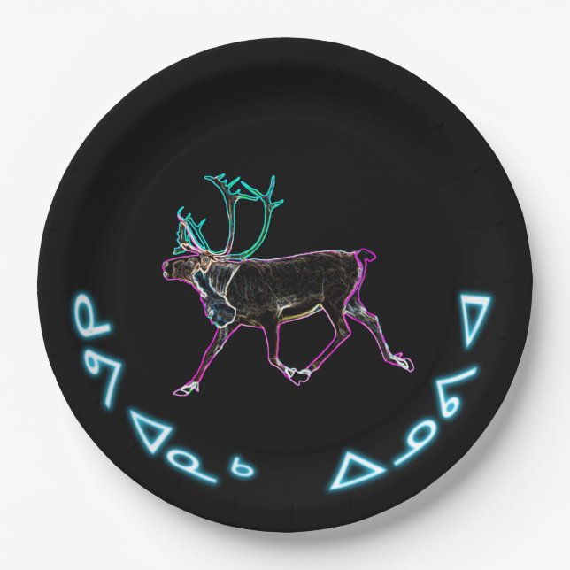 Kuvianak Innovia - Electric Caribou Paper Plate (Front)