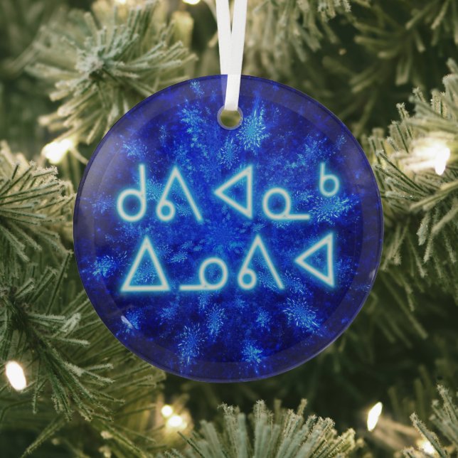 Kuvianak Innovia - Snowburst Glass Tree Decoration (Insitu)