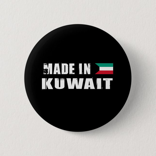 KUWAIT 6 CM ROUND BADGE (Front)