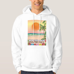 kuwait beach travel poster hoodie