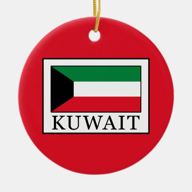 Kuwait Ceramic Tree Decoration (Front)