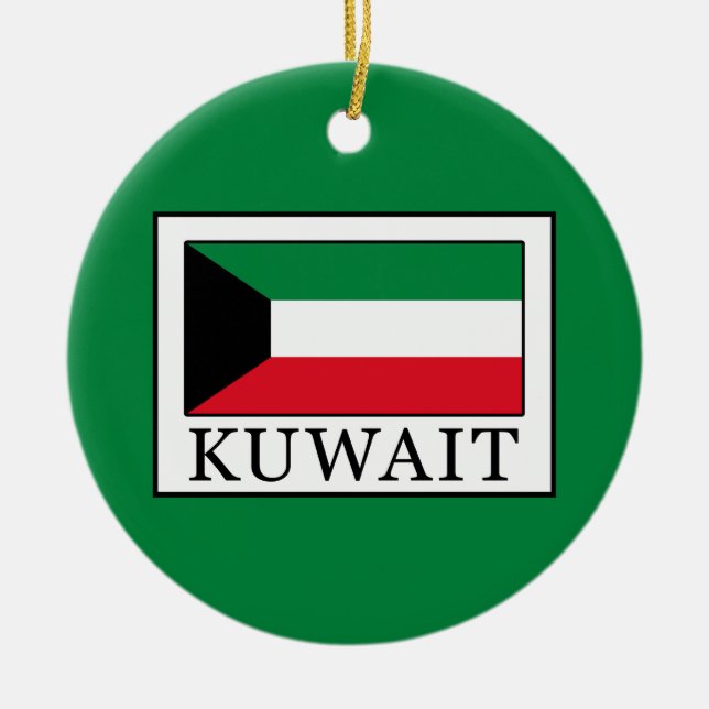 Kuwait Ceramic Tree Decoration (Front)