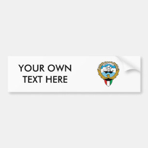 Kuwait Coat of Arms Bumper Sticker