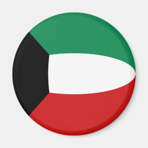 Kuwait Fisheye Flag Magnet