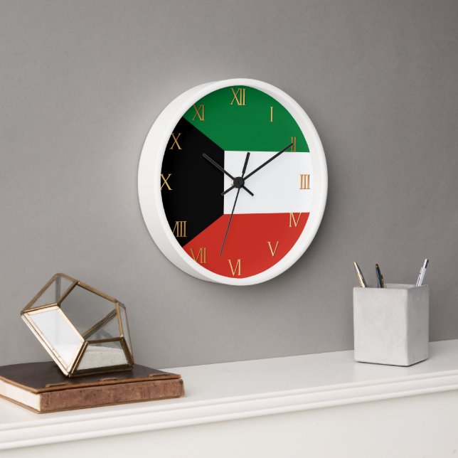 Kuwait flag clock (Office)