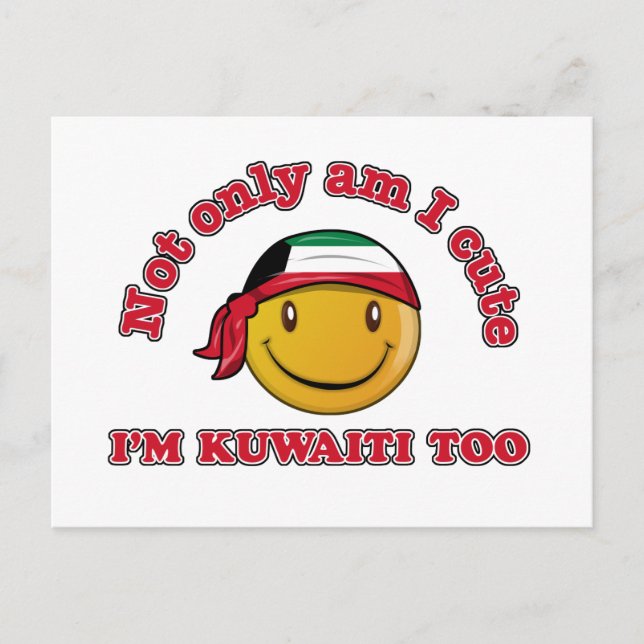 Kuwait flag designs postcard (Front)