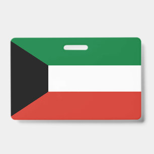 Kuwait flag ID badge