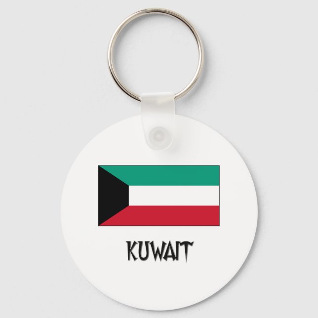 Kuwait Flag Key Ring (Front)