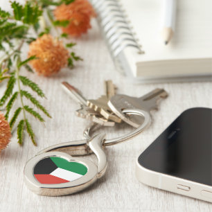 Kuwait flag key ring