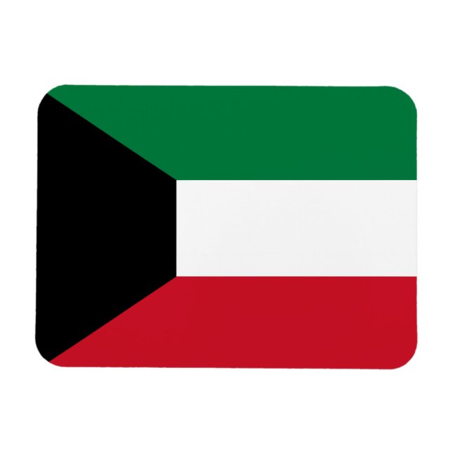 Kuwait Flag Magnet (Horizontal)