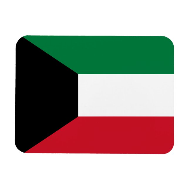 Kuwait Flag Magnet (Horizontal)