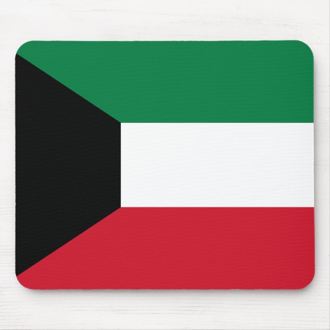 Kuwait Flag Mouse Mat (Front)