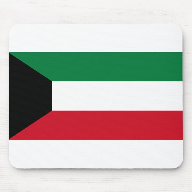Kuwait Flag Mouse Mat (Front)