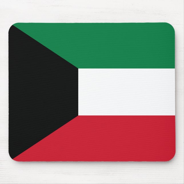 Kuwait Flag Mouse Mat (Front)