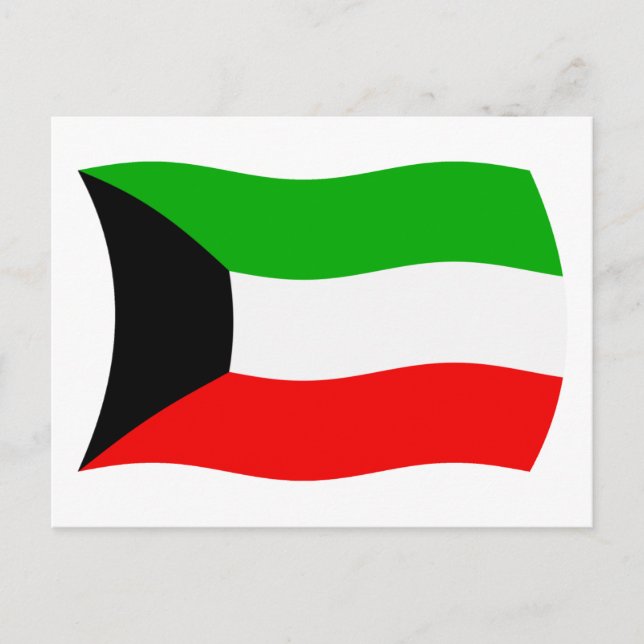 Kuwait Flag Postcard (Front)