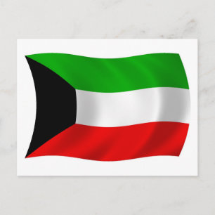 Kuwait Flag Postcard