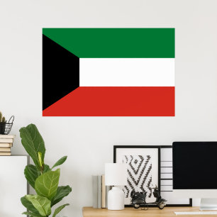 Kuwait flag poster