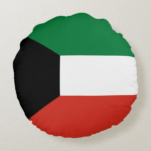 Kuwait flag round cushion