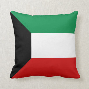 Kuwait Flag x Flag Pillow