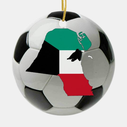 Kuwait football soccer ornament