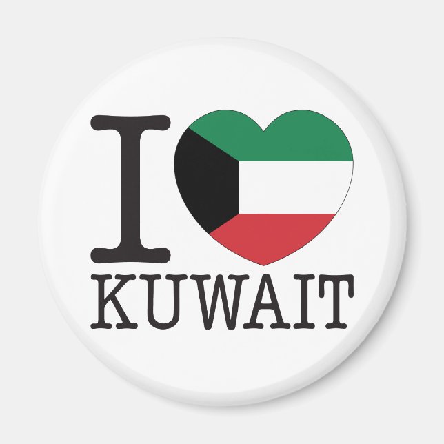 Kuwait Love v2 Magnet (Front)