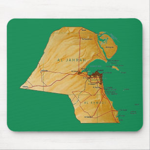 Kuwait Map Mousepad