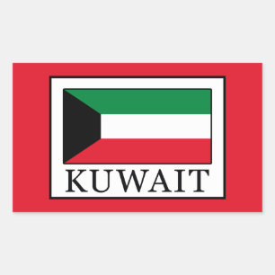 Kuwait Rectangular Sticker