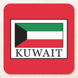 Kuwait Square Paper Coaster