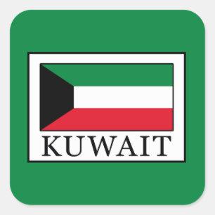 Kuwait Square Sticker