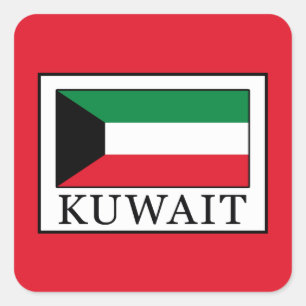 Kuwait Square Sticker