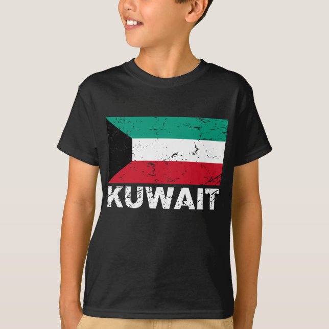 Kuwait Vintage Flag T-Shirt (Front)