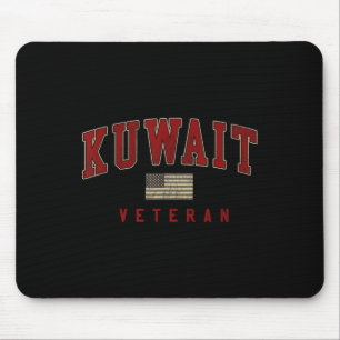 Kuwait War Veteran Shirt Military Service Mouse Mat