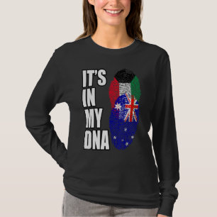 Kuwaiti And Australian Mix Dna Heritage Flag T-Shirt