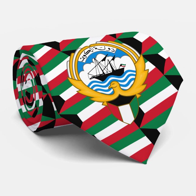 Kuwaiti Flag & Emblem, Flag of Kuwait Tie (Rolled)