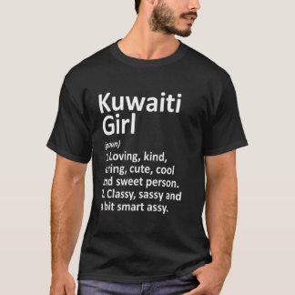 Kuwaiti Girl Kuwait Funny Country Home Roots Desc T-Shirt