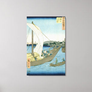Kuwana Landscape, from '53 Famous Views' Canvas Print