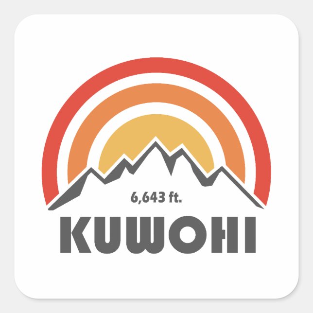 Kuwohi North Carolina Tennessee Square Sticker (Front)