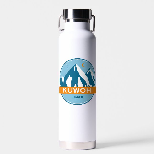 Kuwohi North Carolina Tennessee Stars Moon Water Bottle (Front)