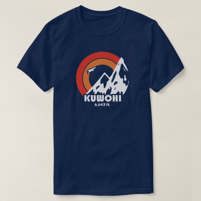 Kuwohi North Carolina Tennessee Sun Eagle T-Shirt (Design Front)