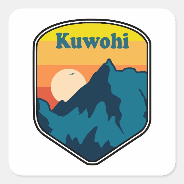 Kuwohi North Carolina Tennessee Sunrise Square Sticker (Front)