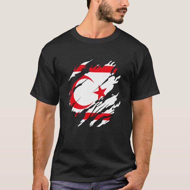 Kuzey Kibris Northern Cyprus Flag 1 T-Shirt (Front)
