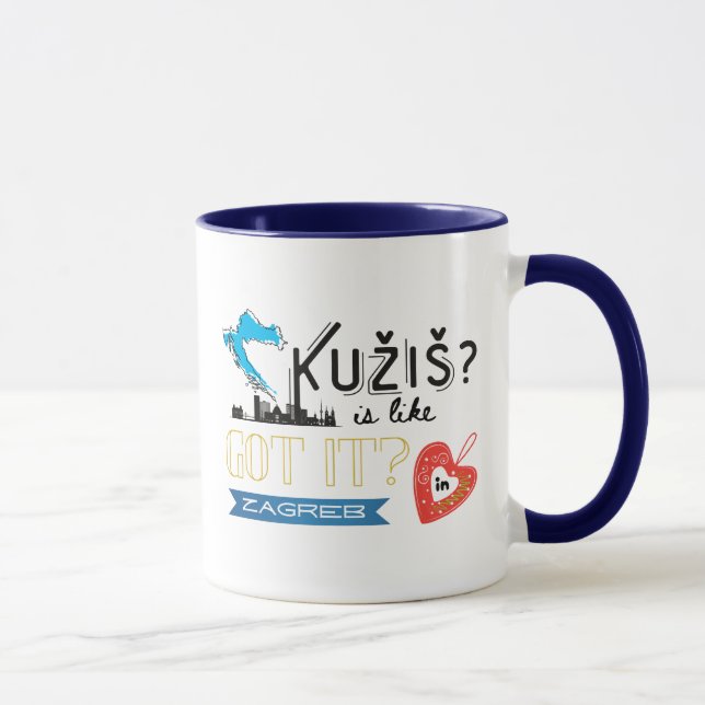 Kužiš? Zagreb Croatia  Mug (Right)