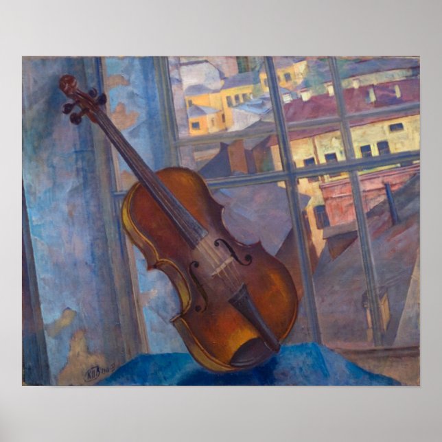 Kuzma Petrov-Vodkin - A Violin Poster (Front)
