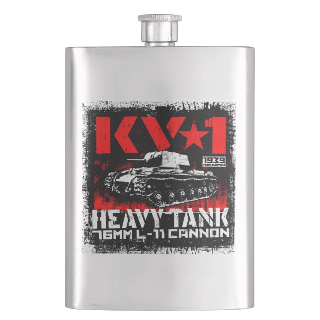 KV-1 Soviet heavy tank Hip Flask (Front)