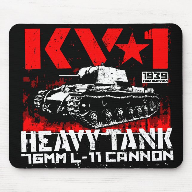 KV-1 Soviet heavy tank Mouse Mat (Front)