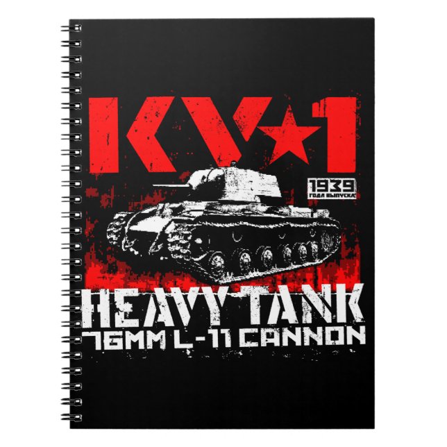 KV-1 Soviet heavy tank Notebook (Front)