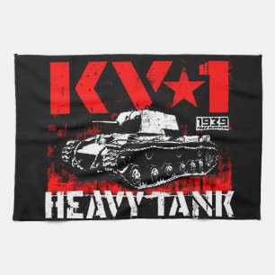 KV-1 Soviet heavy tank Tea Towel