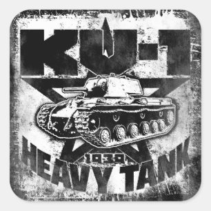KV-1 Square Sticker Sticker
