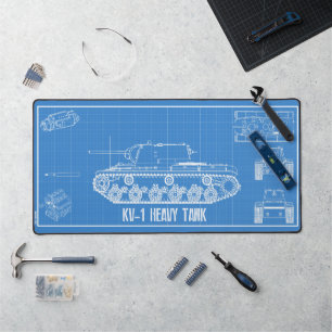 KV-1 tank Desk Mat